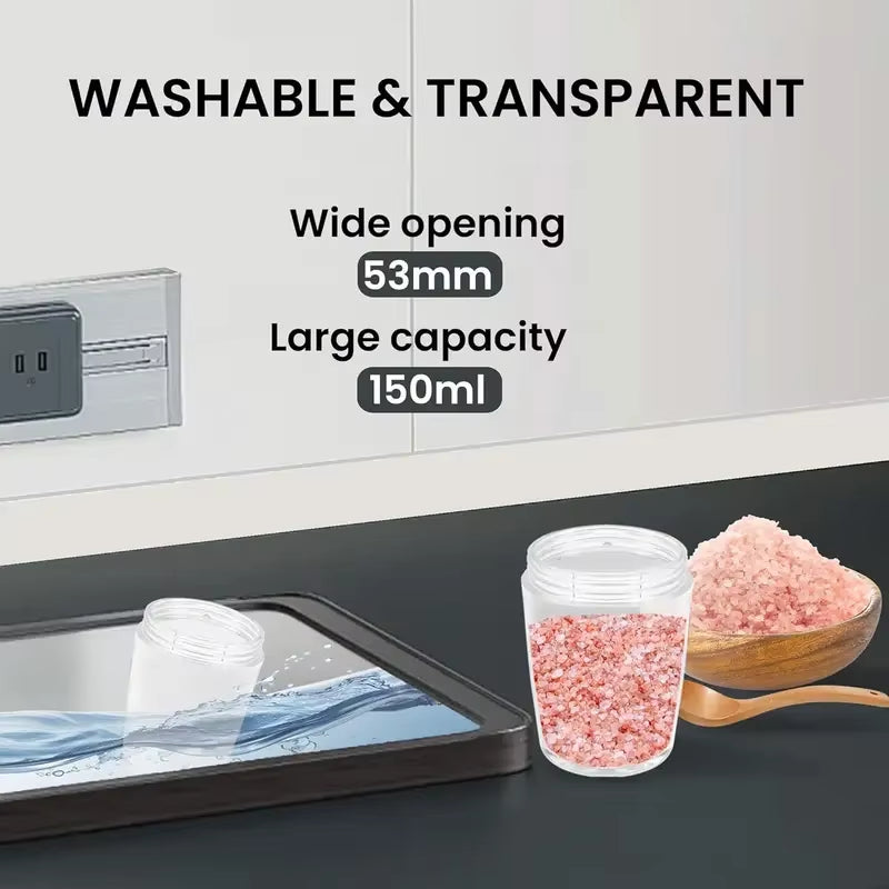 Gravity-Activated Salt & Pepper Grinder Set - 2-Pack Rechargeable Electric Mills with LED Light | No Batteries, Adjustable Coars