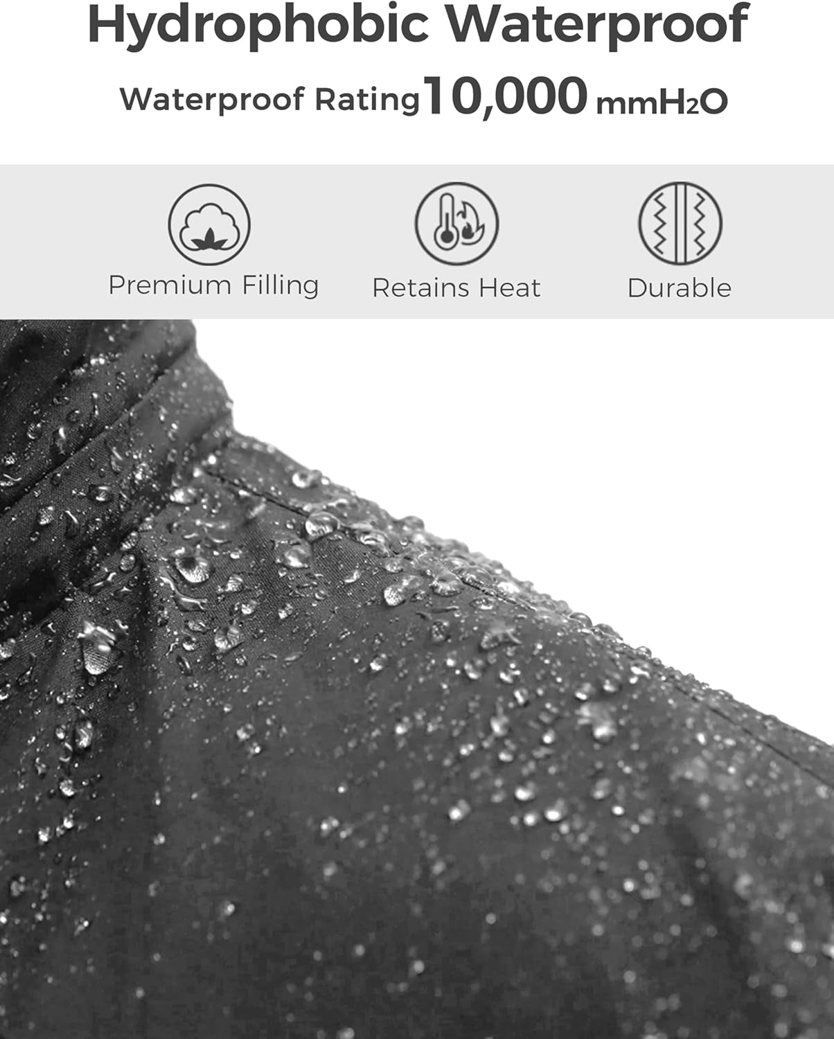 Boy'S Waterproof Ski Jacket Fleece Snowboarding Jackets Warm Thick Winter Coat Hooded Raincoats